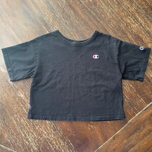 Champion Kids Black Short Sleeve Tee